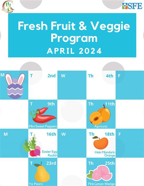Fresh Fruit & Veggie Program April 2024